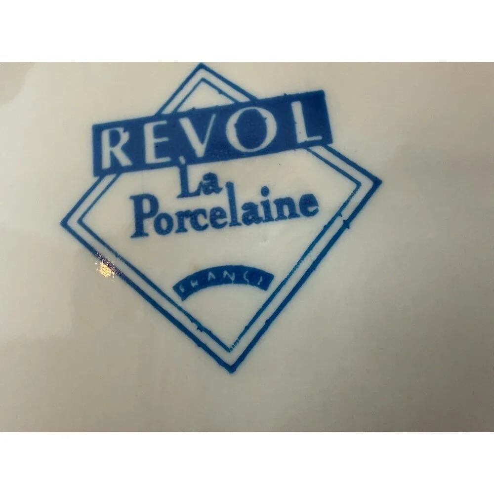 Revol La Porcelain Stamped Seashell Pieces Plate 1970s‎ French Vintage Set Of 3